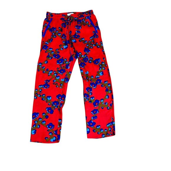 J. Crew Collection Lattice Floral Drapey Pull On Pants Size 2 - Picture 1 of 10